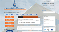 Desktop Screenshot of library.morgan.edu