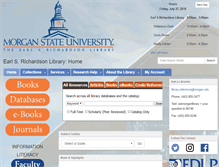 Tablet Screenshot of library.morgan.edu